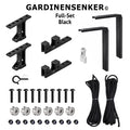 Gardinensenker© Volles-Set Schwarz mit Wandhalterung 10% Shop-Eröffnungs-Rabatt