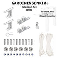 Gardinensenker© Ergänzungs-Set Weiß ohne Wandhalterung 25% Shop-Eröffnungs-Rabatt