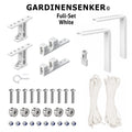 Gardinensenker© Volles-Set Weiß mit Wandhalterung 10% Shop-Eröffnungs-Rabatt