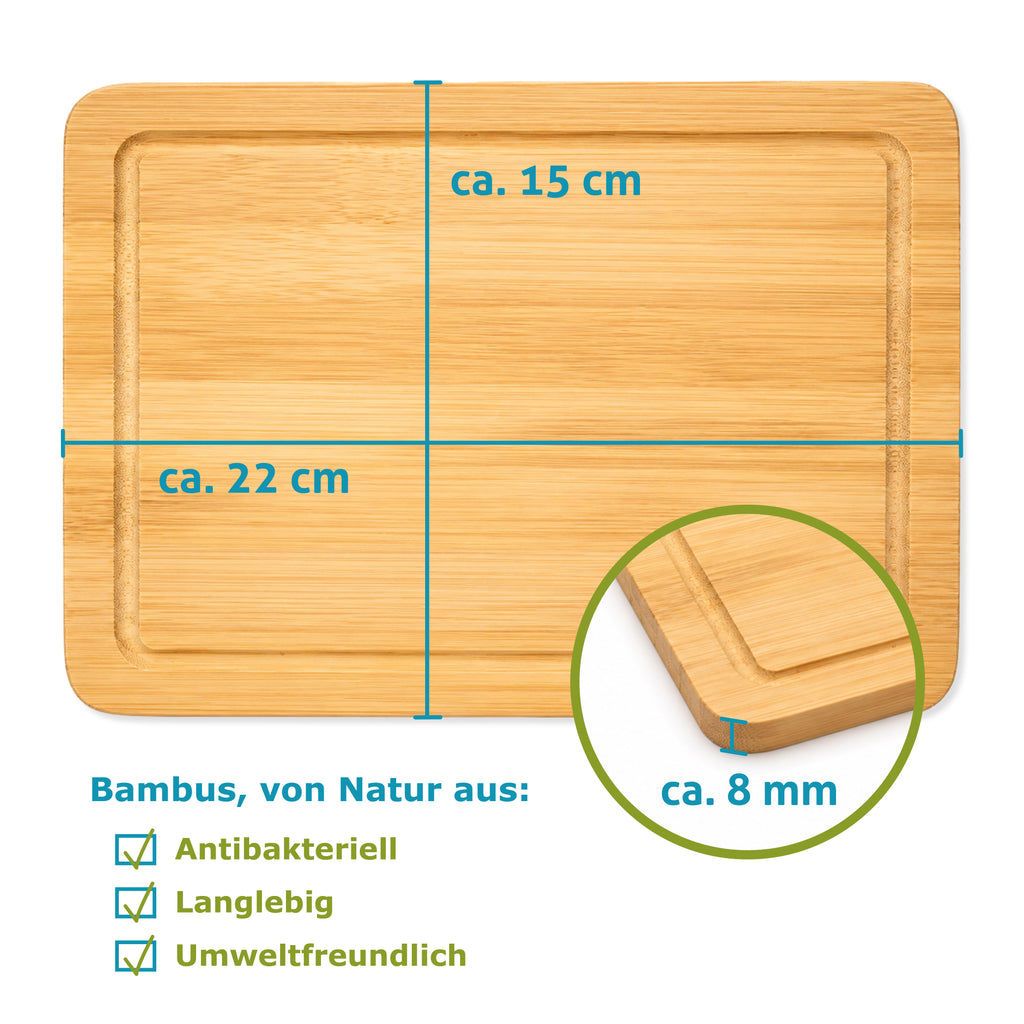 2x lustiges Schneidebrett aus Bambus 23% Rabatt zur Shop Eröffnung